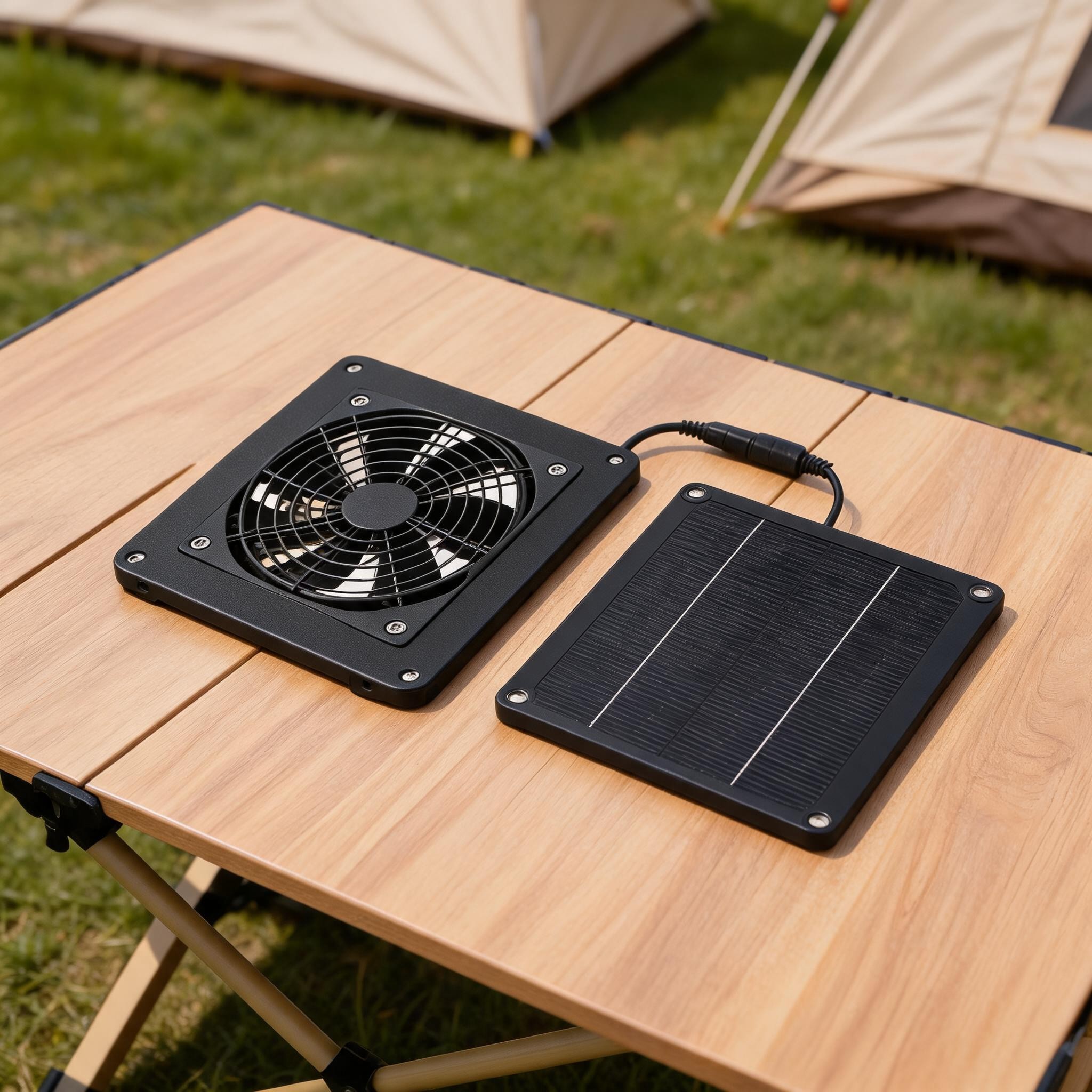 Renewable Energy House - Solar Powered 12V 3W Ventilation Fan