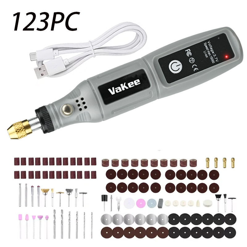 Renewable Energy Battery - Vakee 16000RPM Rotary Tool, 3.7V USB