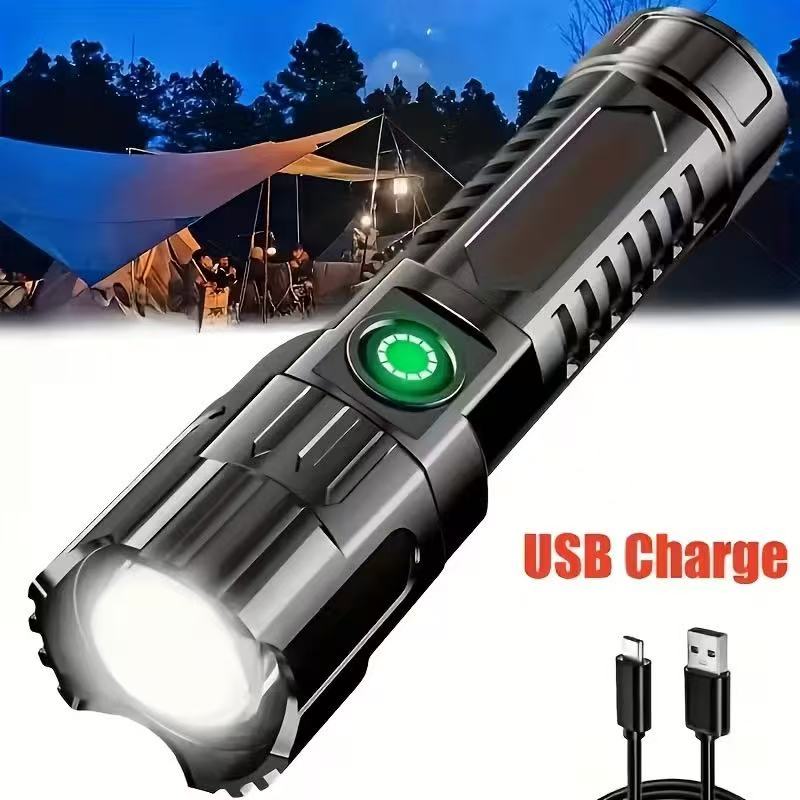 Renewable Energy Battery - New High-power Led Flashlight USB Rechargeable