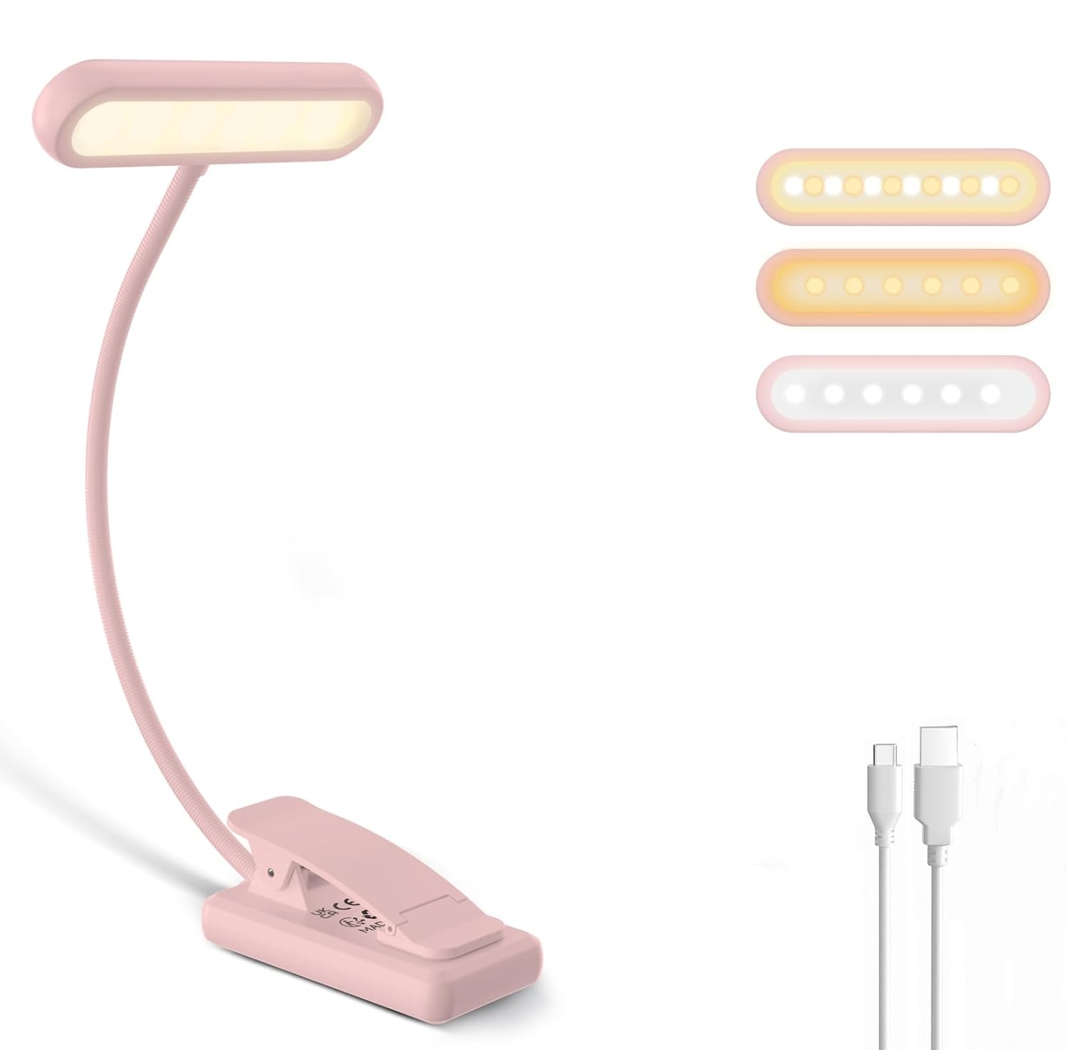 Reading Lamp Book Clamp Black/ - Renewable Energy Battery 评论和价格