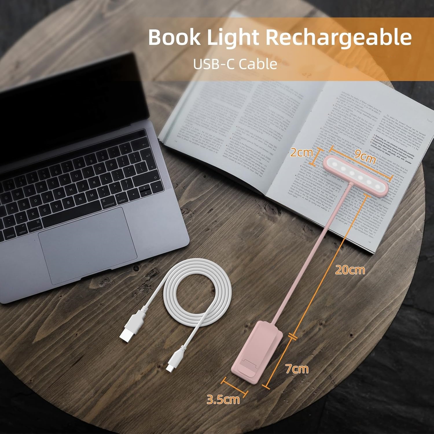 Reading Lamp Book Clamp Black/ - Renewable Energy Battery 评论和价格
