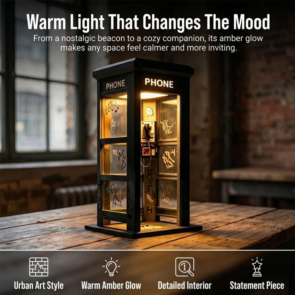 Retro Graffiti Phone Booth Tab - Renewable Energy Battery 评论和价格