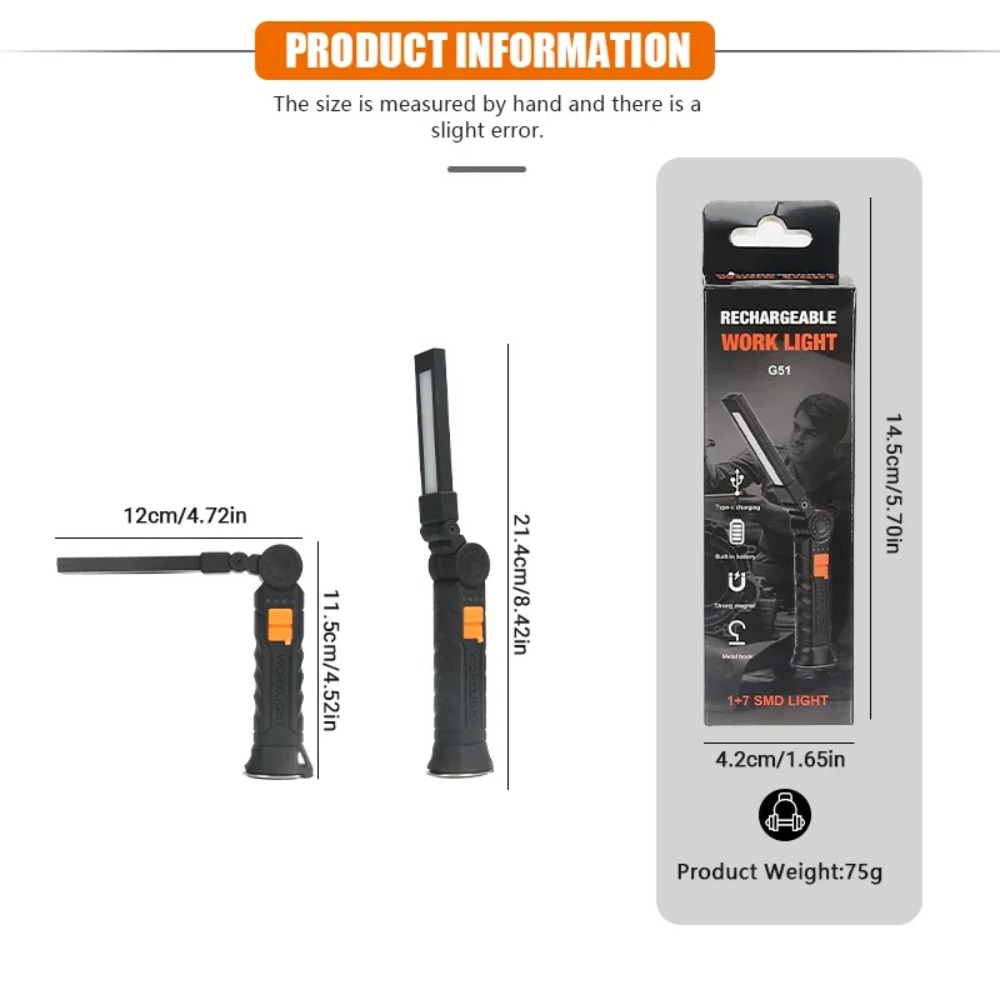 Portable COB LED Flashlight US - Renewable Energy Battery 评论和价格