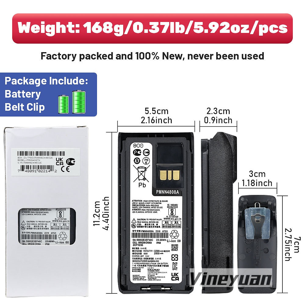 PMNN4808A NEW 7.4V 3200mAh Rec - Renewable Energy Battery 评论和价格