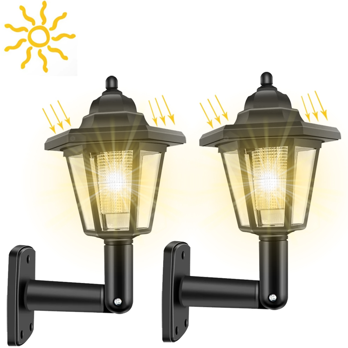 2Pcs Solar Outdoor Light Garde - Renewable Energy House 评论和价格
