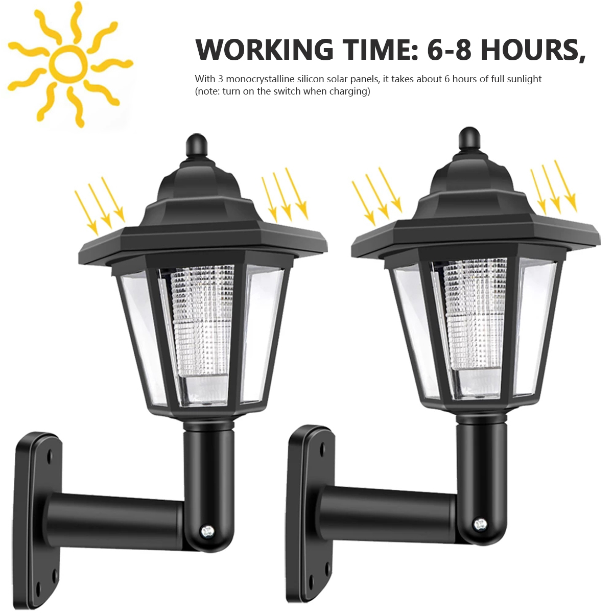 2Pcs Solar Outdoor Light Garde - Renewable Energy House 评论和价格