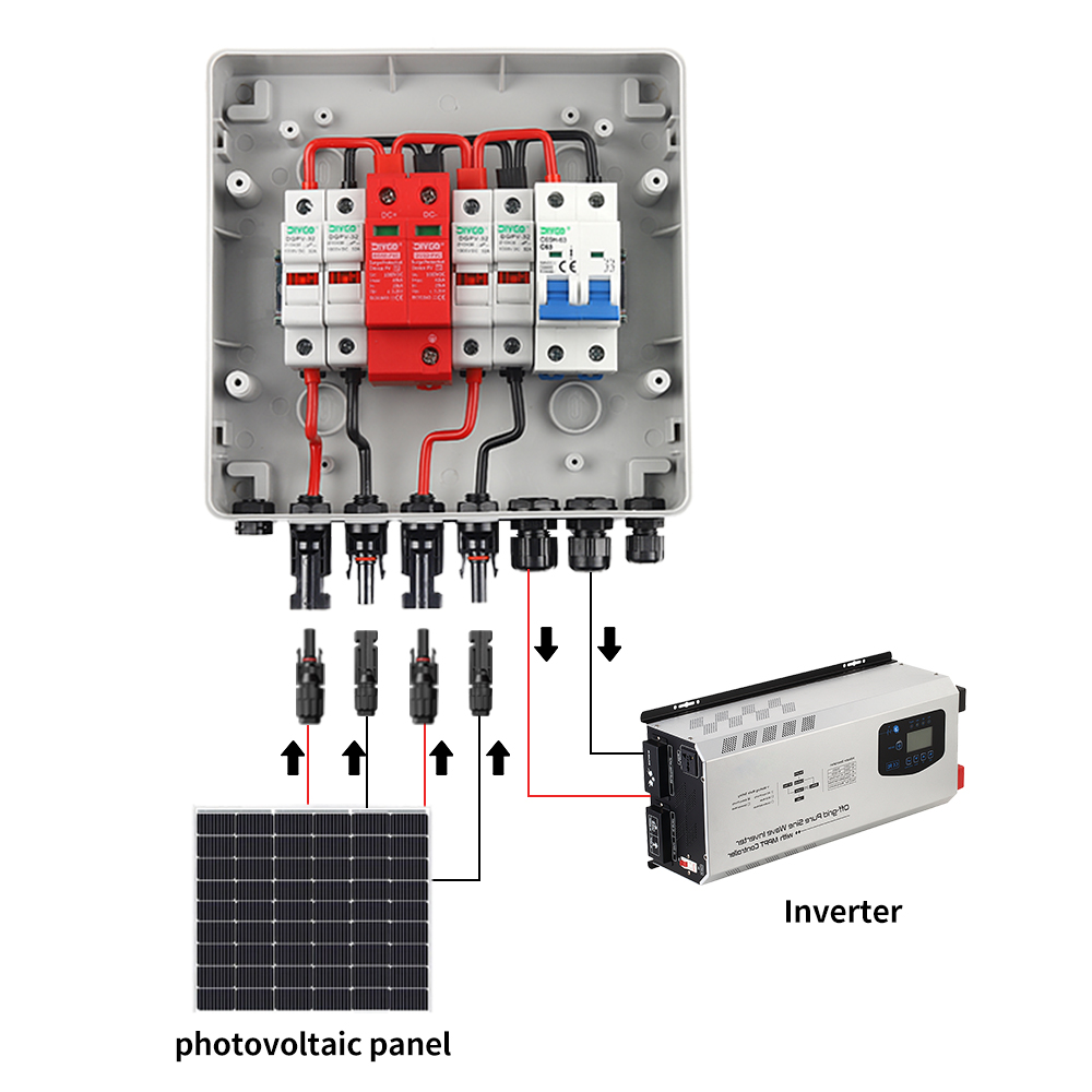 IP65 500V 2 In 1 Out PV DC Fus - Solar Combiner Box 评论和价格